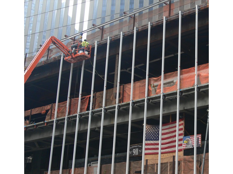 Reconstruction work at the 9-11 site